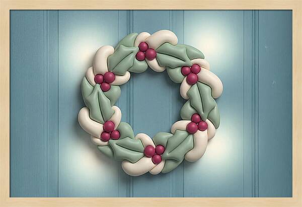 Winter Holly Wreath