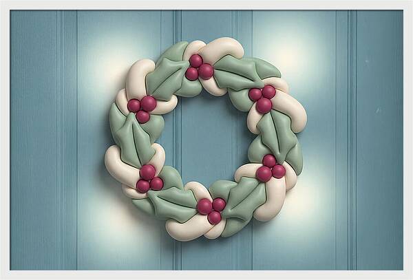 Winter Holly Wreath
