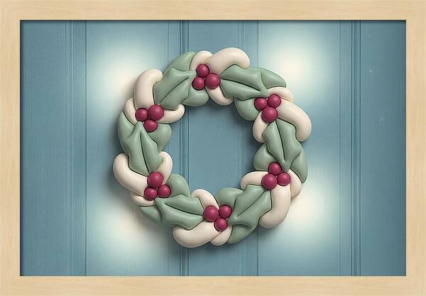 Winter Holly Wreath