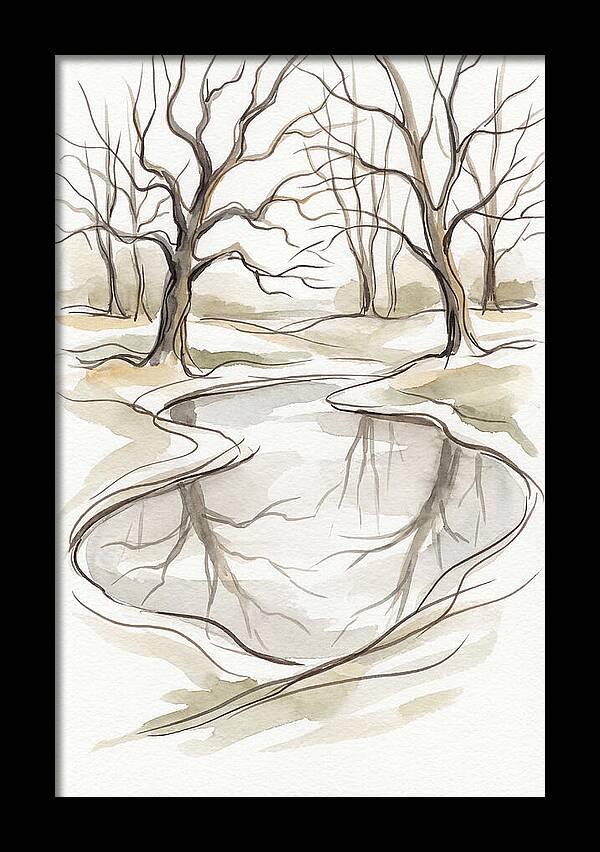 Winter Ice Skating Pond