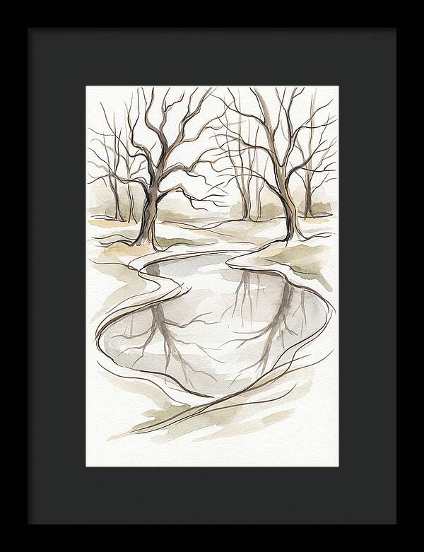 Winter Ice Skating Pond