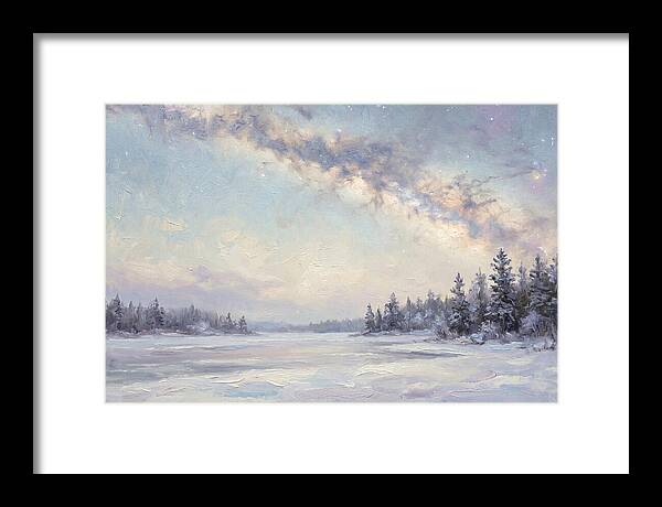 Winter Milky Way Over Ice