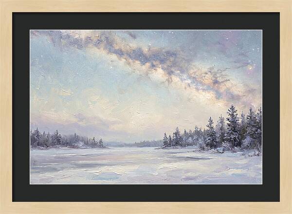 Winter Milky Way Over Ice