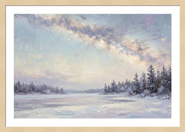 Winter Milky Way Over Ice
