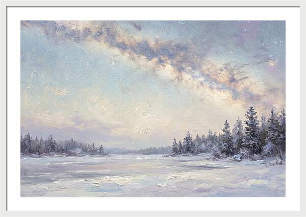 Winter Milky Way Over Ice