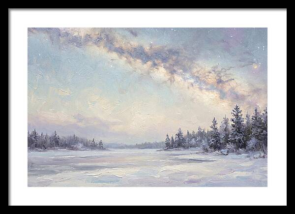 Winter Milky Way Over Ice