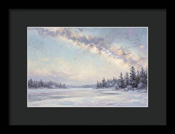 Winter Milky Way Over Ice