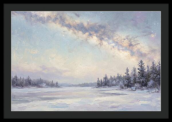 Winter Milky Way Over Ice
