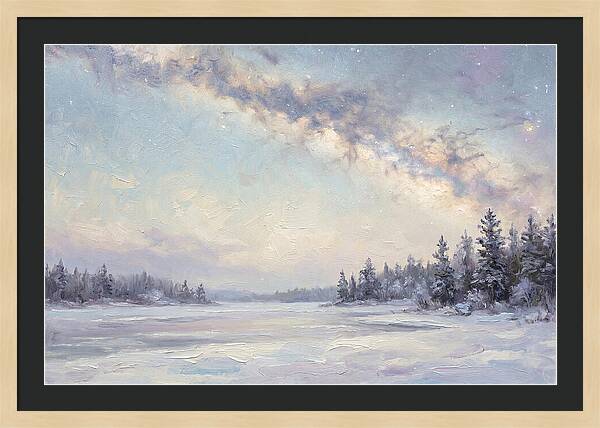 Winter Milky Way Over Ice