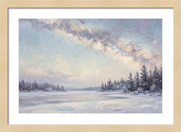 Winter Milky Way Over Ice