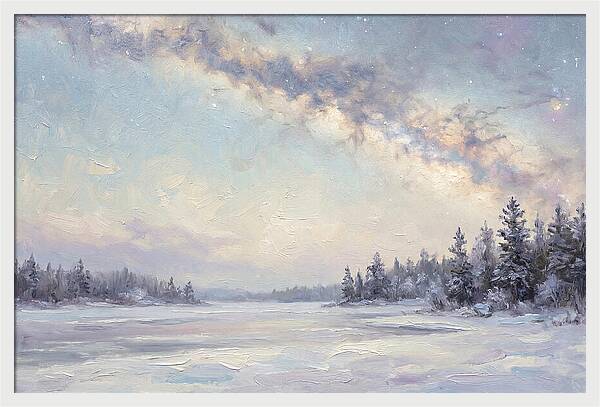 Winter Milky Way Over Ice