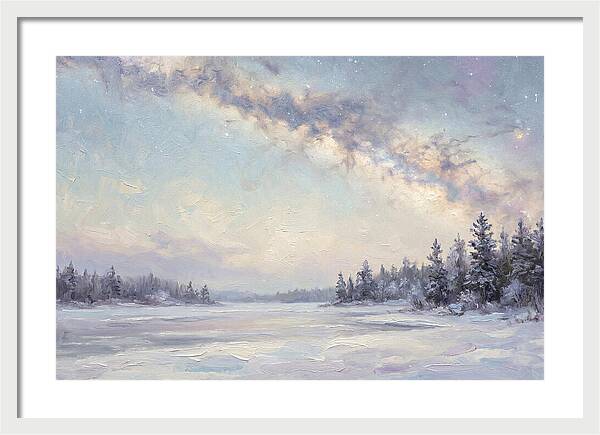 Winter Milky Way Over Ice