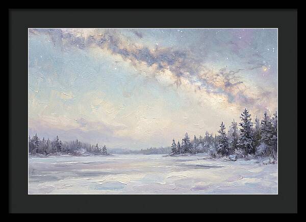 Winter Milky Way Over Ice