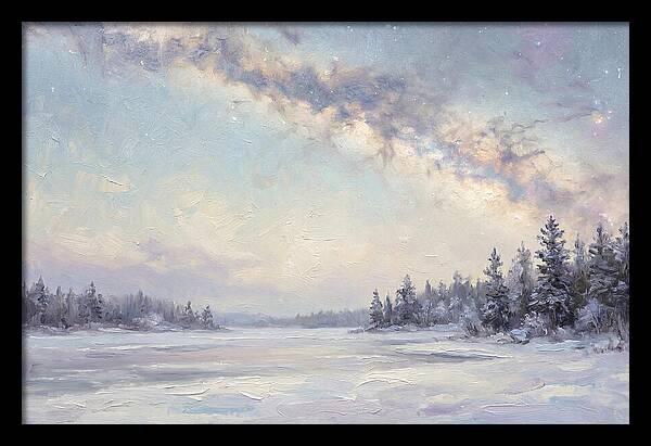 Winter Milky Way Over Ice