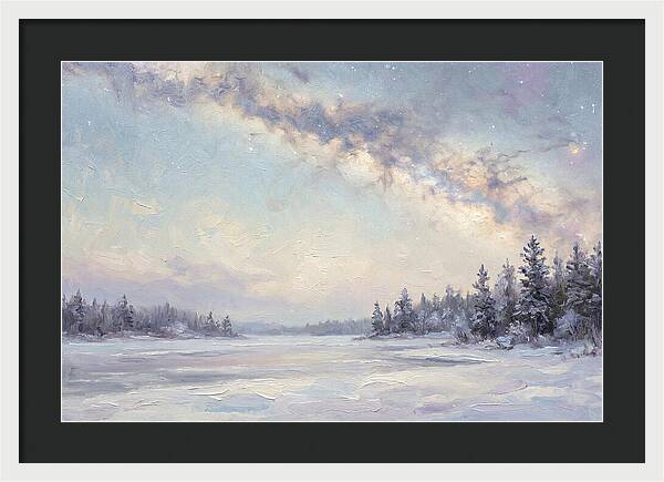 Winter Milky Way Over Ice