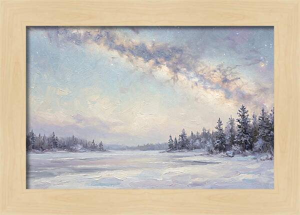 Winter Milky Way Over Ice