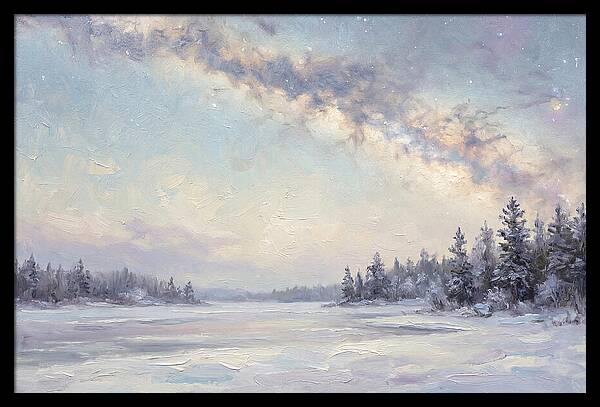 Winter Milky Way Over Ice