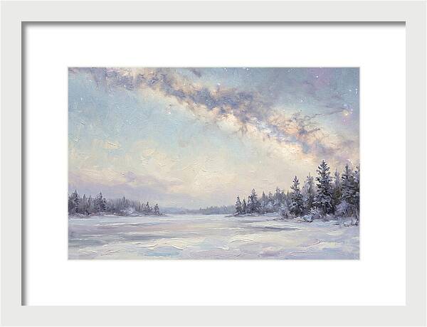 Winter Milky Way Over Ice