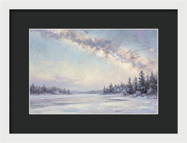 Winter Milky Way Over Ice