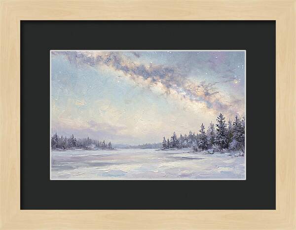 Winter Milky Way Over Ice