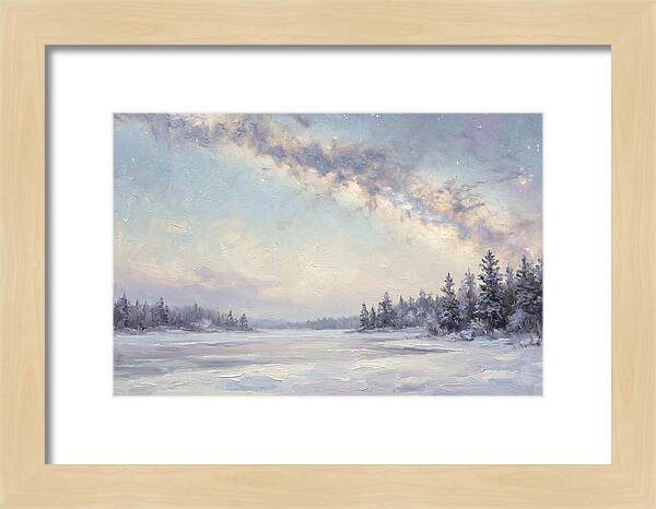 Winter Milky Way Over Ice