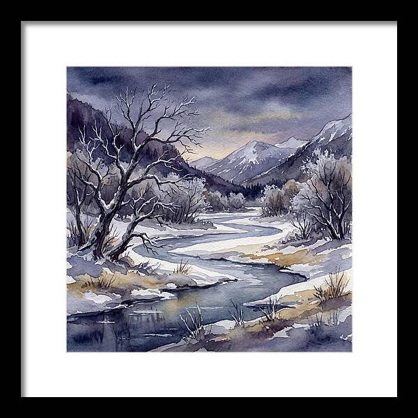 Winter Serenity In Watercolor
