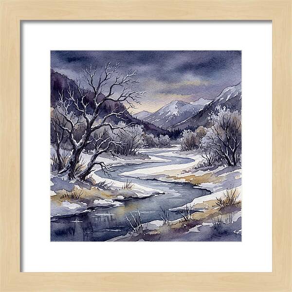 Winter Serenity In Watercolor