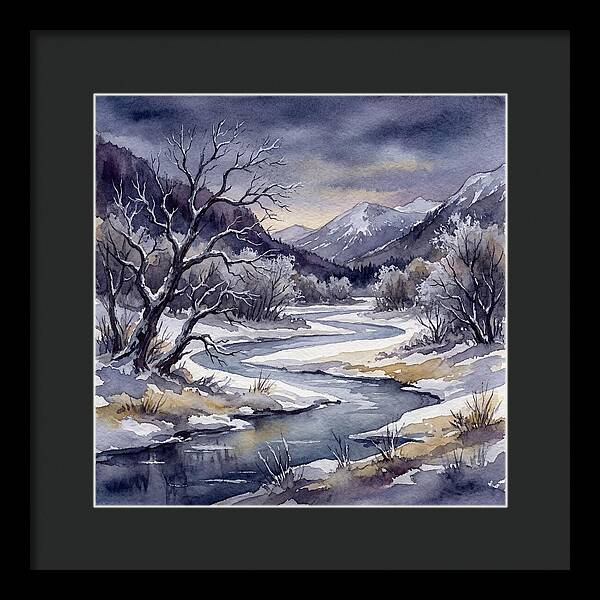 Winter Serenity In Watercolor