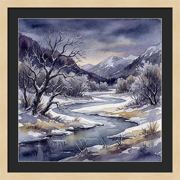 Winter Serenity In Watercolor