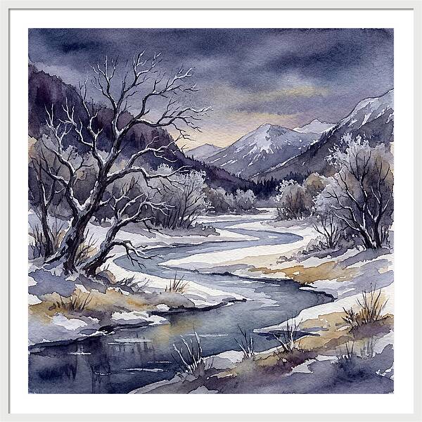Winter Serenity In Watercolor