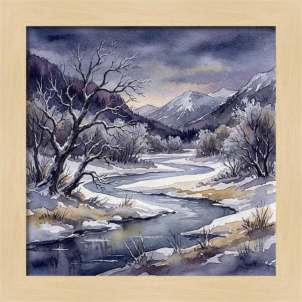 Winter Serenity In Watercolor