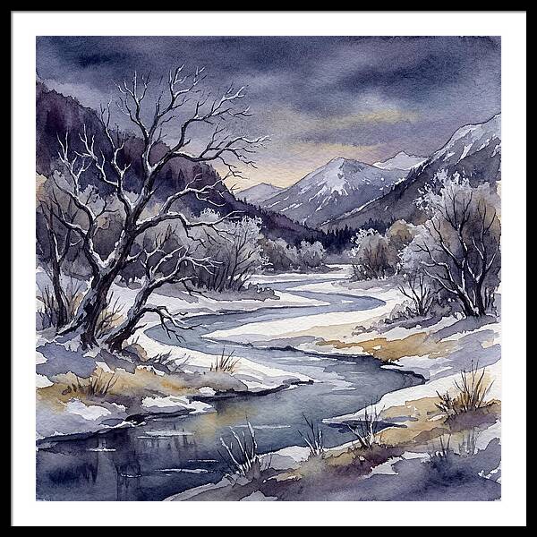 Winter Serenity In Watercolor