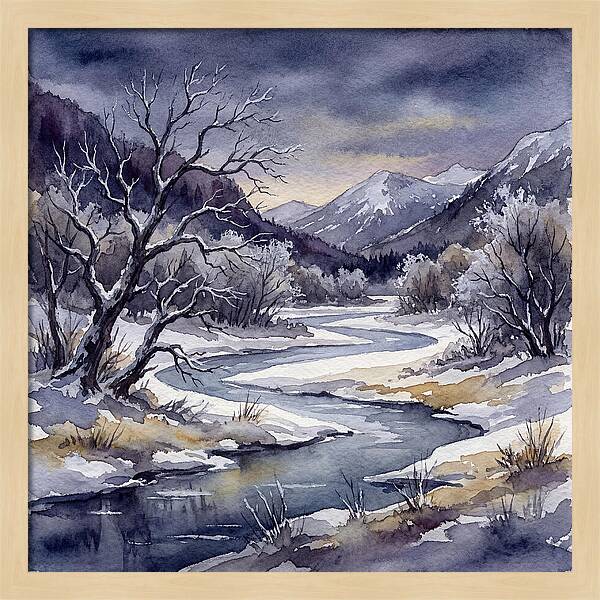 Winter Serenity In Watercolor