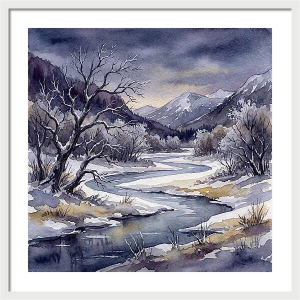 Winter Serenity In Watercolor