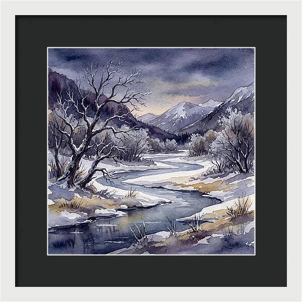 Winter Serenity In Watercolor