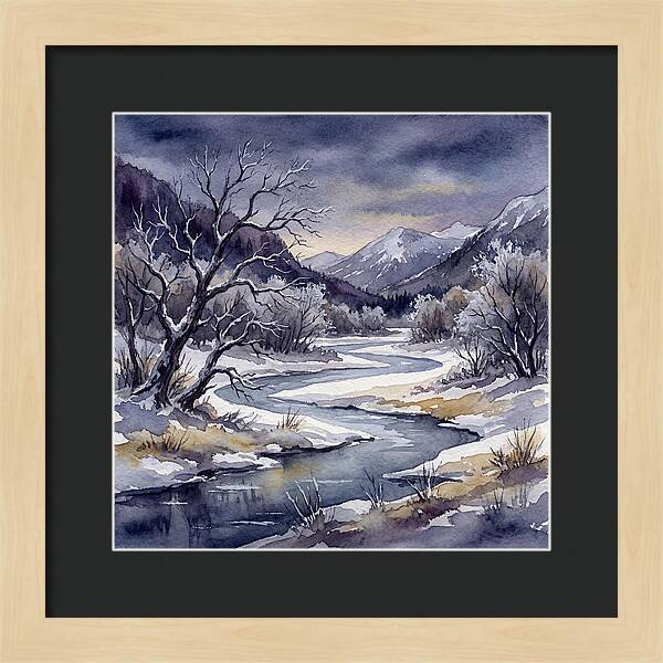 Winter Serenity In Watercolor