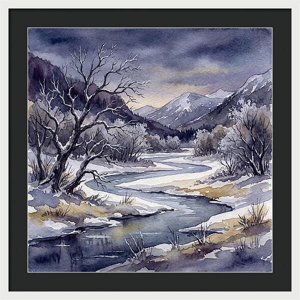 Winter Serenity In Watercolor