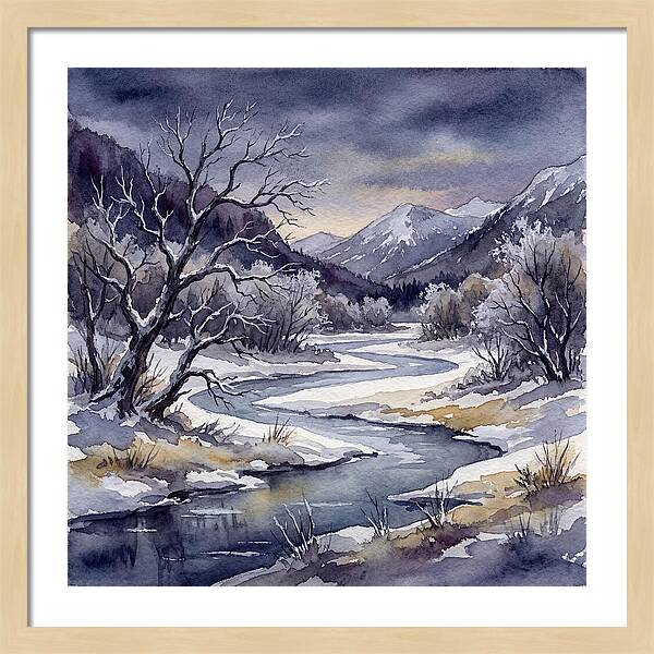 Winter Serenity In Watercolor