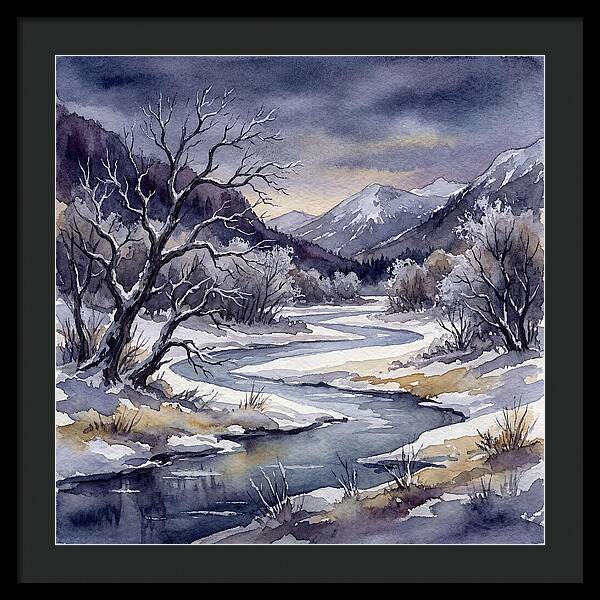 Winter Serenity In Watercolor