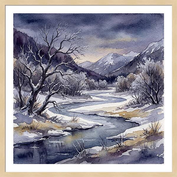 Winter Serenity In Watercolor