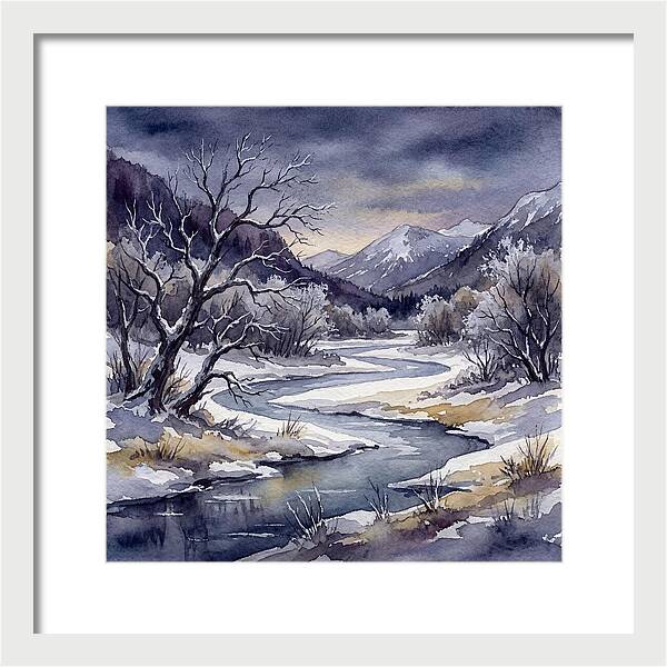 Winter Serenity In Watercolor