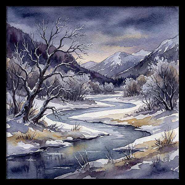 Winter Serenity In Watercolor