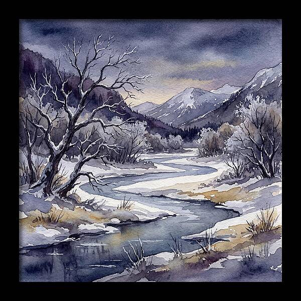 Winter Serenity In Watercolor
