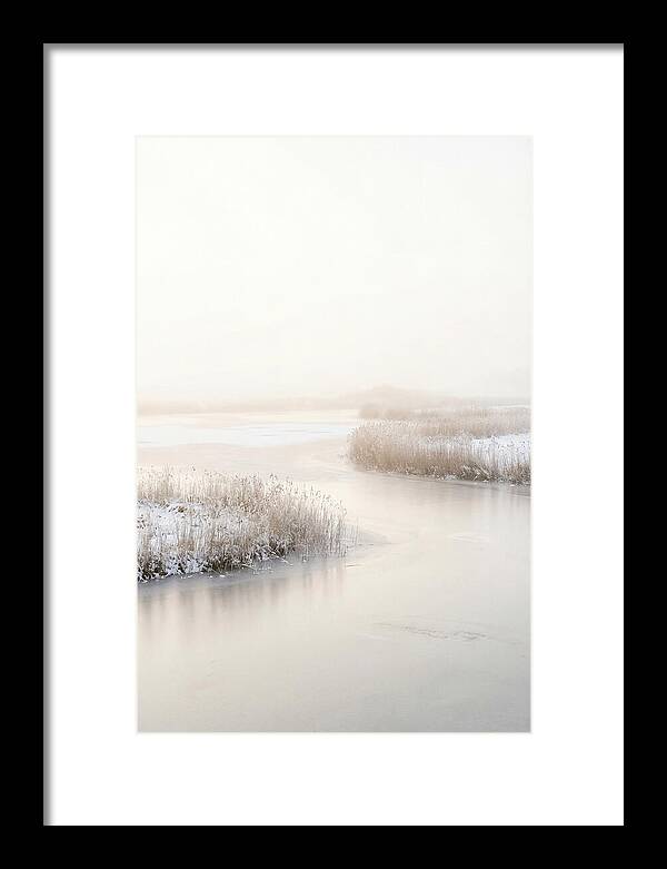Winter Sunrise Over Frozen Water