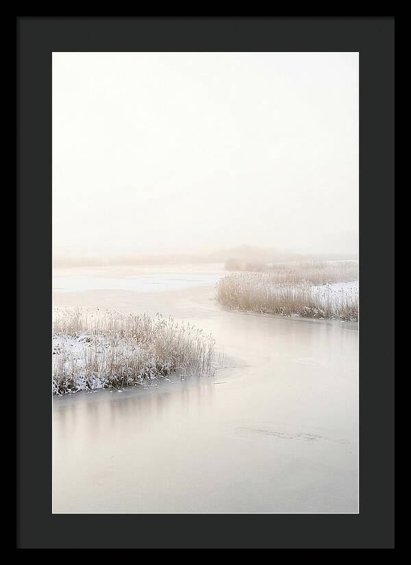 Winter Sunrise Over Frozen Water
