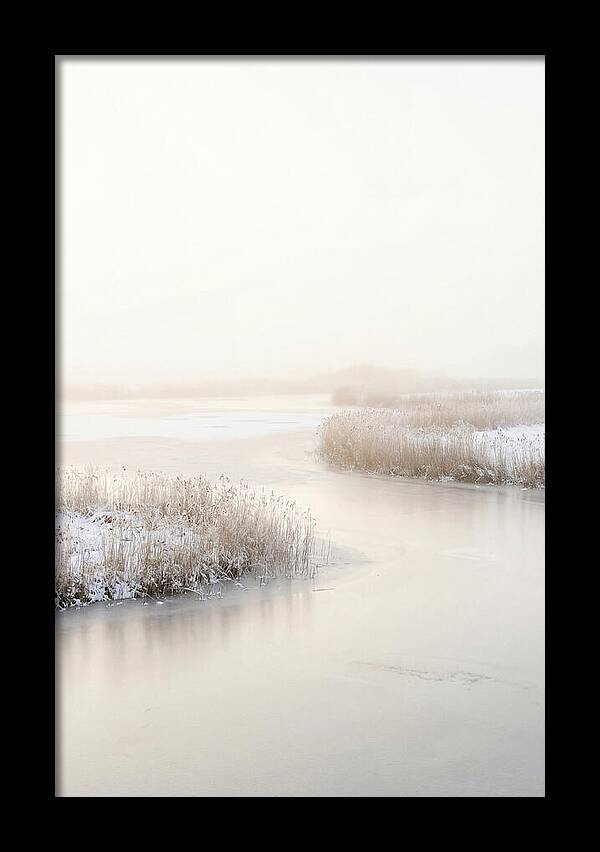 Winter Sunrise Over Frozen Water