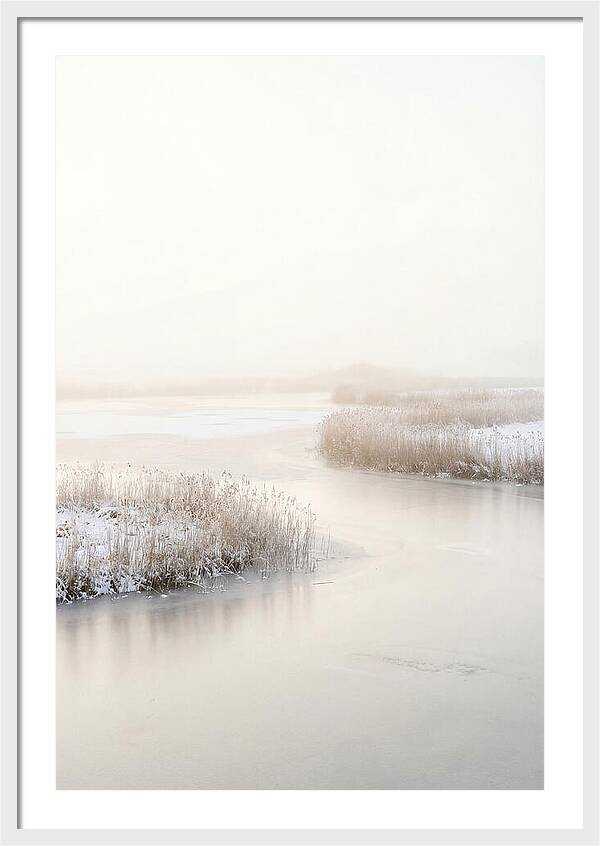 Winter Sunrise Over Frozen Water