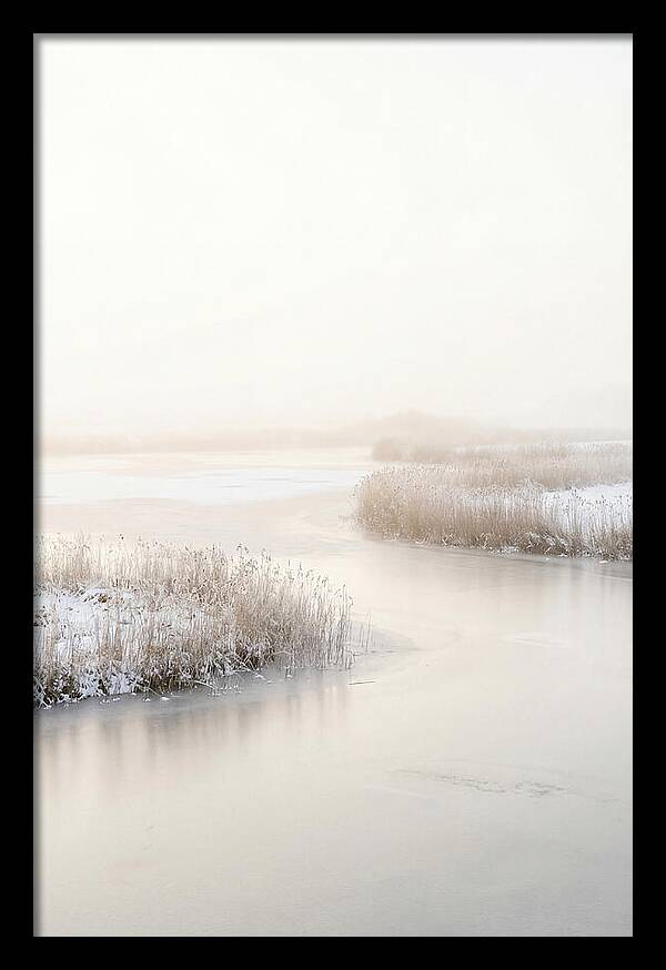 Winter Sunrise Over Frozen Water