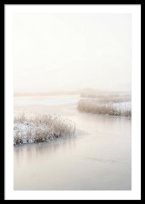 Winter Sunrise Over Frozen Water