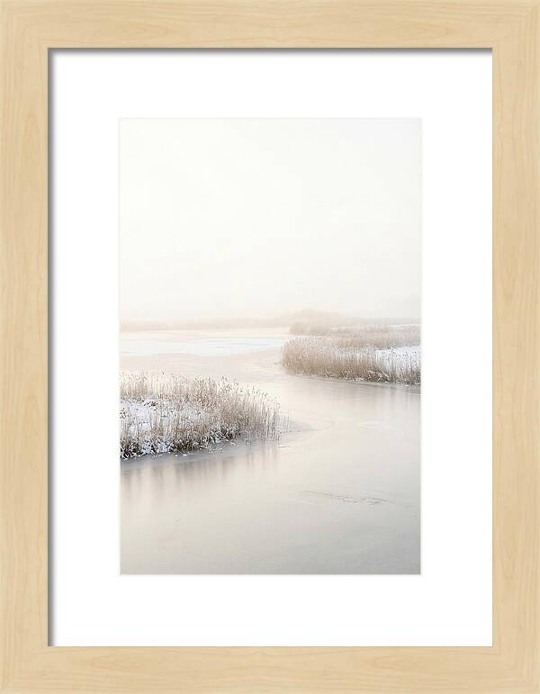 Winter Sunrise Over Frozen Water